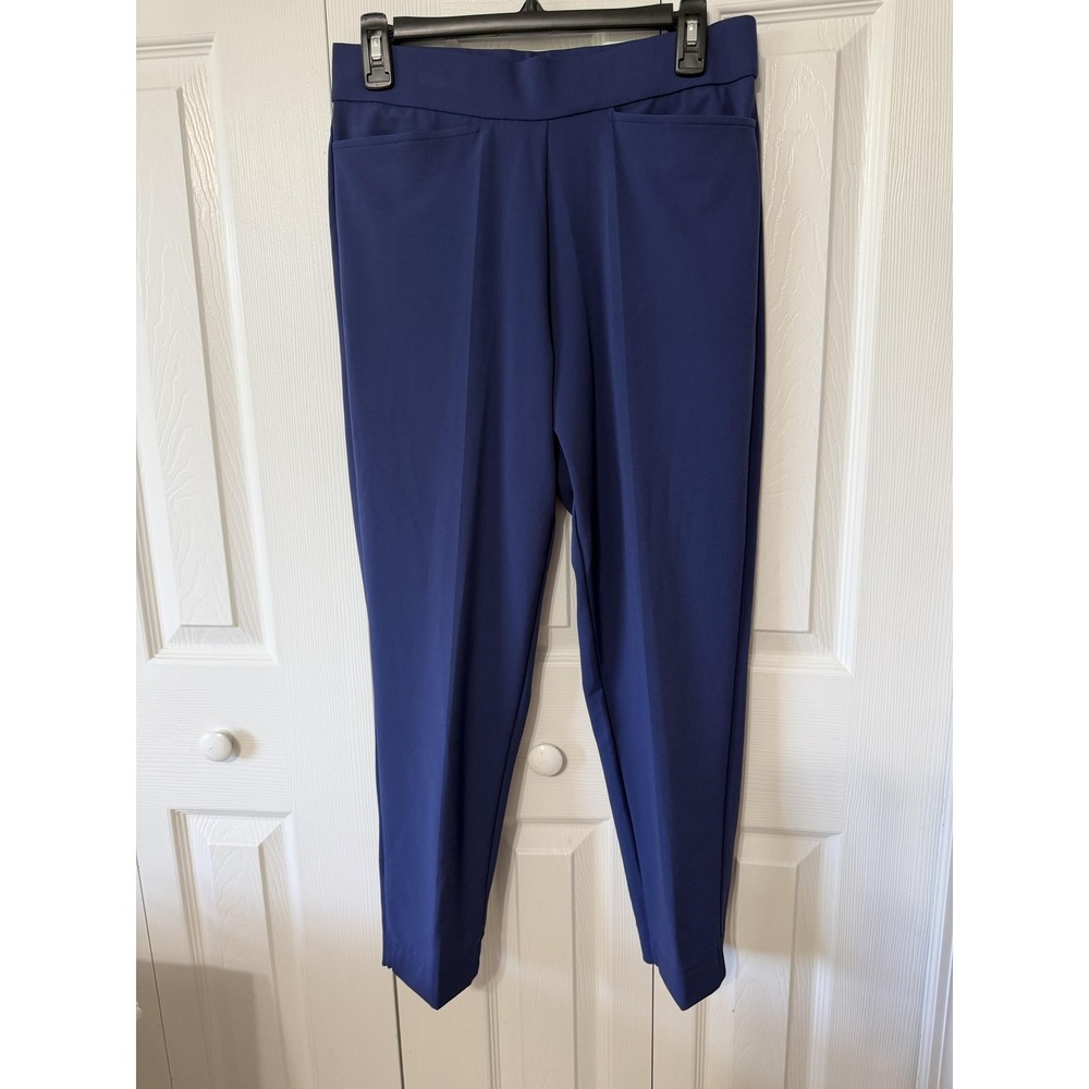 Sofibella Womens Navy Blue Golf Athletic Lifestyle Pants Size M Pull On Straight